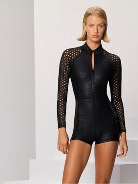 $450! Free People The Rowan Surfsuit from Gigi C Nicole One-Piece Surf Romper M